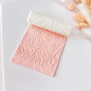 Rodillo de textura con patrón de ondas y remolinos